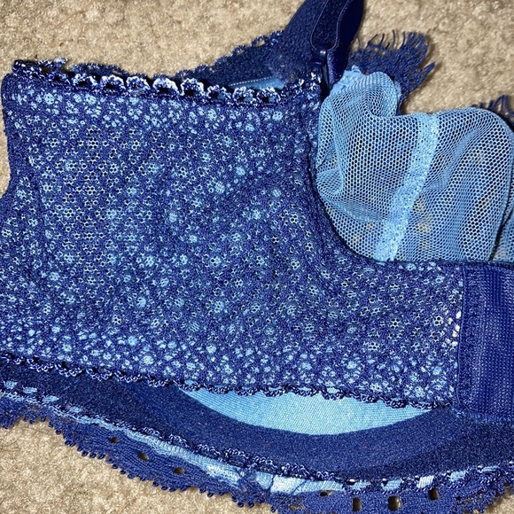 Victoria’s Secret blue Dream Angels Unlined Push Up Lace Bra - Picture 5 of 5